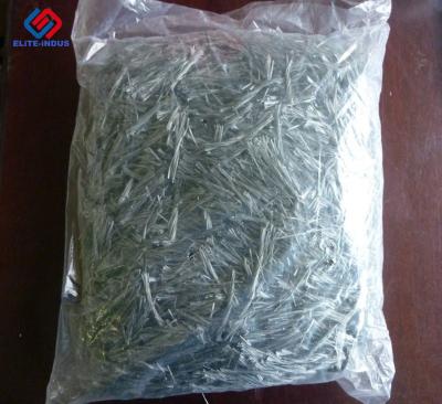 China Eco Friendly Macro Synthetic Fibers , Plastic Fibre Reinforced Concrete for sale