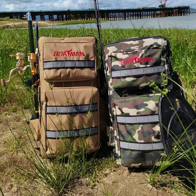 China Boatman ACTOR Fishing Bait Boat Actor Plus Boat Back Package Bag Camouflage Brown Good Quality Actor Boat / Actor Plus Boat for sale