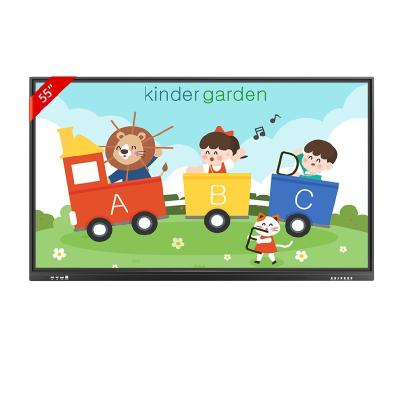 China Fashion Design Background Color Customizable 55Inch Electronic Interactive Board Table For Educational Training Equipment for sale