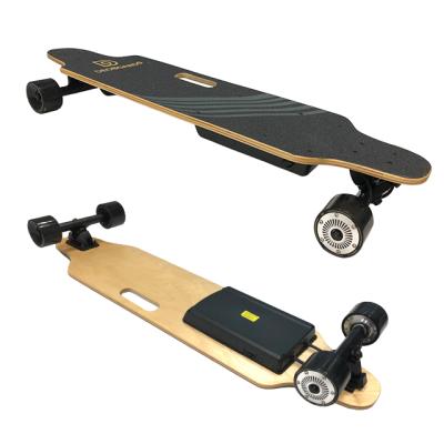 China Deo Factory Electric Skateboard Longboard 800w Adult Dual Hub Motor With Remote And Replaceable Wheel Skin For Sale Cheap Price for sale