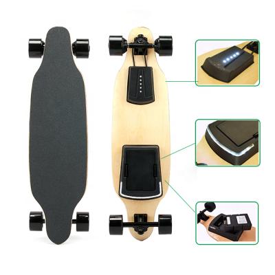 China Adult Deo Fast Speed ​​40KM Electric Skateboard Kit with Removable Battery Pack and Flashlight Canadian 9-Ply Maple Skateboard Decks for sale