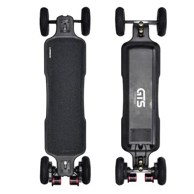 China Unisex high end carbon fiber electric skateboard with big wheel and street wheel suitable for professional rider for sale