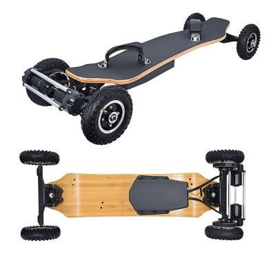 China Adult Powerful Rubber Fast Speed ​​3300W Tire 10AH Lithium Battery 45km All Terrain Mountain Electric Skateboard Longboard for sale