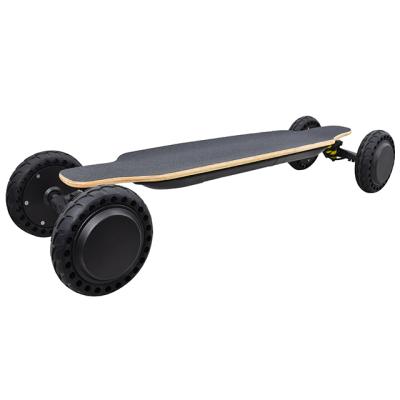 China Adult Quality 4 Wheels Size All Terrain Dual Hub Motor Electric Skateboard 2000w With Remote Canadian Maple 8 Ply for sale