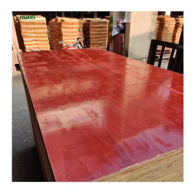 China Cheap custom red-brown cement formwork veneer melamine poplar 4x8 plywood moisture proof plywood sheet 18mm for apartment for sale