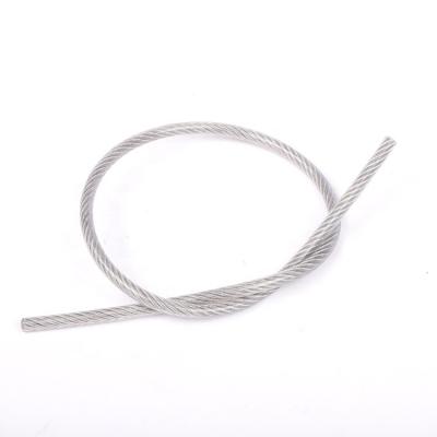 China Factory supply 7*7 2mm PVC stainless steel cable manufacturing plastic coated wire rope for safety for sale