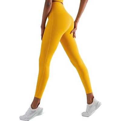 China Hot Sale Breathable Women High Waist Yoga Pants Butt Lift Naked Feeling Sports Gym Yoga Legging Pants for sale