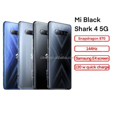 China Dual SIM Card Original Xiomi MI Gaming Phone Black Shark 4 Mobile Phone 5G Snapdragon870 144Hz 12+128GB With E4 Screen Smart Phone for sale