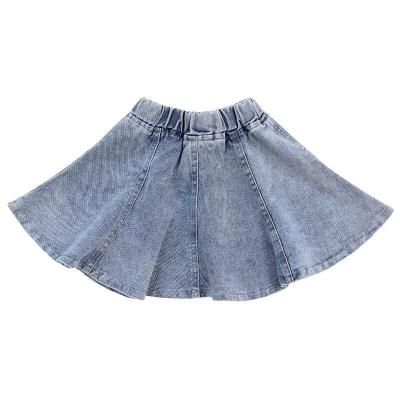 China 2021 summer new children's wear girls breathable skirt in foreign small children's princess skirt fashion style children's denim skirt for sale