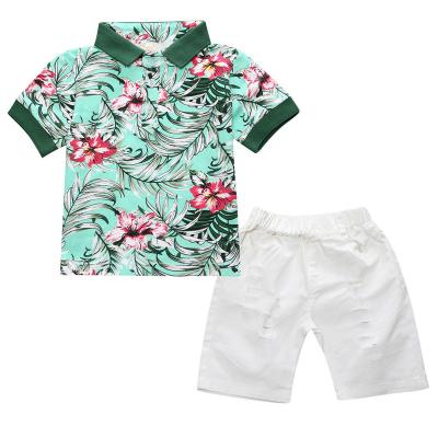 China Casual Kids Clothes Straight Cut Boys Clothes Pattern Shorts Short Sleeve Summer Casual Shell Children Short Sleeve Soft Molle for sale