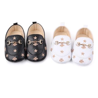 China Breathable 1 Pair Moq Babies Soft Bottom PU Leather Slip On Loafers Shoes 8 Months for sale