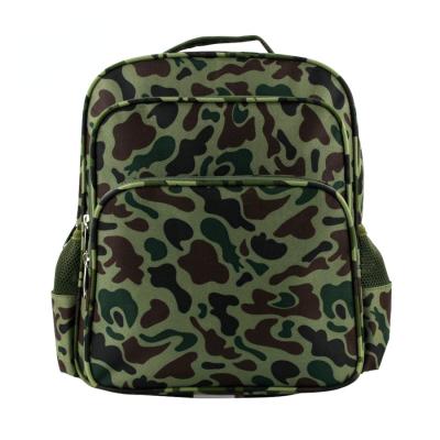 China Waterproof ID Camouflage Advertising Outdoor Satchel Bag School Kids Backpack School Bag Custom Logo Garden Bag for sale