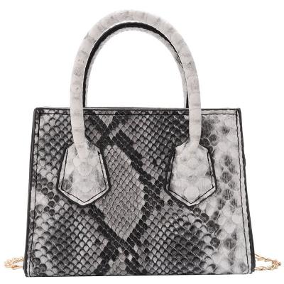 China Trend snake print shoulder messenger bag female handbag latest\fasion new bag id 2021 bags women handbags ladies for sale