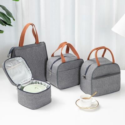 China Eco-friendly Portable ID Lunch Bag Thickened Insulation Bag Waterproof Lunch Box Bento Ice Bag for sale