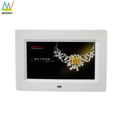 China 7 Inch Mini Cheapest Electronic Digital Picture Frame Clock With Video Input for sale