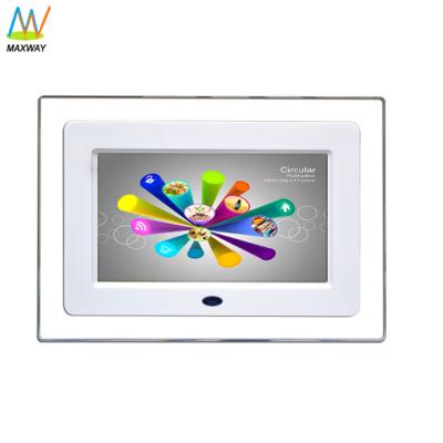 China 7Inch Hd Clock Video Input Digital Photo Frame With Acrylic Frame for sale