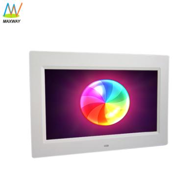 China 10 Inch Motion Sensor Digital Photo Frame Battery Operated Clock Made In China for sale