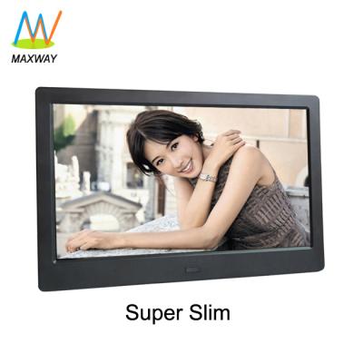 China Hot Sale Size 7 8 10 Inch Slim Electronic LCD Digital Photo Frame Clock With Video Picture Loop for sale