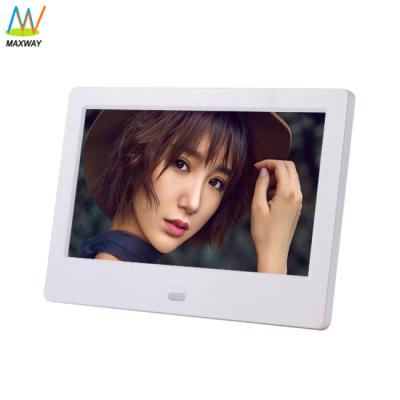 China Network small size white wifi clock 7 inch android digital lcd picture frame for sale