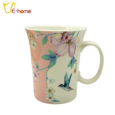 China The decal with embossed effect flower design coffee mugs ceramic CUP M003 for sale