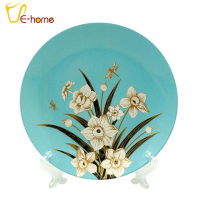 China china plate decal with flowers ceramic dinner set round for sale