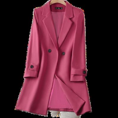 China 2022 Anti-wrinkle Women's Lapel Office Elegant Women's Casual Coat for sale