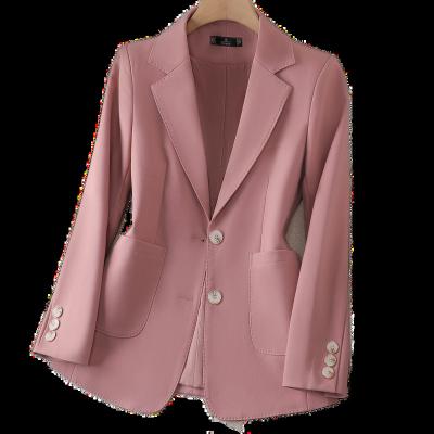 China Anti-Wrinkle Work Lapel Jacket Design Brand Woman Stylish Peaked Blazer for sale