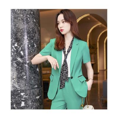 China Anti-Wrinkle Supplier Fashion Lady Uniform Designs Luxury Professional Unique Business Women Suits for sale