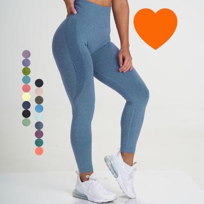 China Custom Wholesale New Sports YSKF9165 2022 Breathable Gym Wear Women Tik Tok Workout Fitness Gym Push Up High Waist Yoga Gaiters Pants for sale