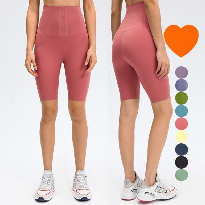 China New Arrival DK093 Lulu 2022 Tummy Control Breathable Workout Pants Custom Logo Shorts Activewear Biker Shorts Running Fitness Clothing for sale