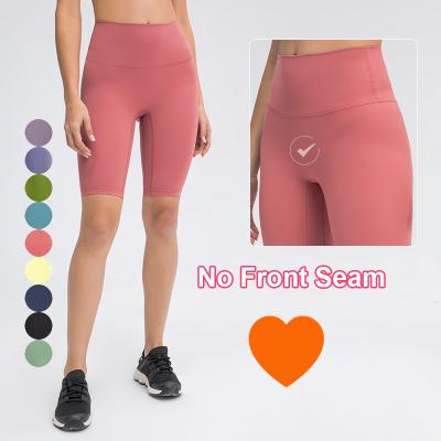 China Breathable High Waist Shorts Lulu Lemon Women Sports Pants Active Fitness Biker Wear Yoga Shorts Running Gaiters Shorts Women for sale