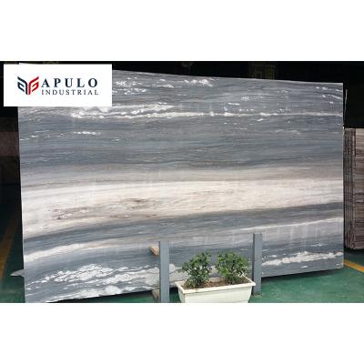 China Factory Custom Made Palissandro Apulo Stone Modern Blue Marble Luxury Roman Impression With Gold Vein Suitable For Kitchen Blue Marble Slab for sale