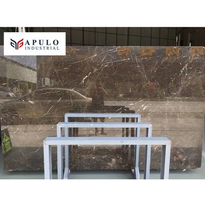 China Modern Marble Coffee Chocolate Gold Portor Italy Marble Brown With White Vein Lines Marble Slab For Kitchen,Bedroom,Bathroom for sale