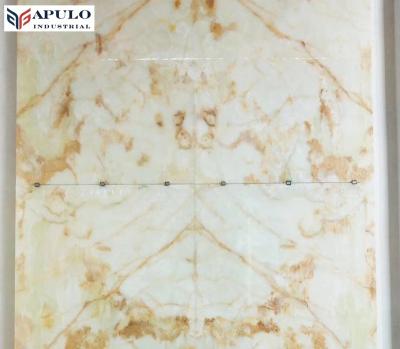 China Factory Price Modern High Quality Natural White Snow White Tile Jadeite Agate Platinum Onyx Onyx Cream Marble Slab For Wall for sale