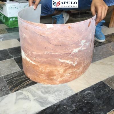 China Modern Super Thin Marble Tile Apulostone Customized 2mm 3mm 4mm Ultra Thin Slab Ultra Thin 5mm Transparent Marble Compound Onyx for sale