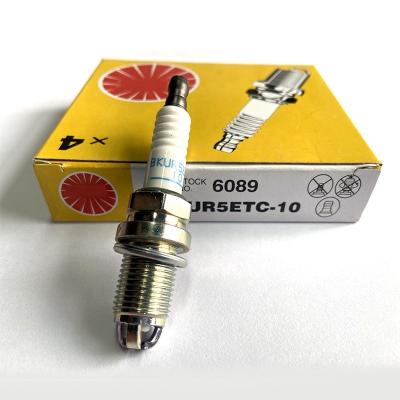 China Cheap Price Nickel Alloy Manufacturer Auto Parts 6089 BKUR5ETC-10 For Car Spark Plug for sale