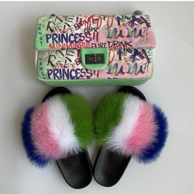 China Breathable Professional Design Fur Slippers Custom Fur Slippers Women Indoor Fur Slips Pink for sale