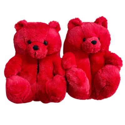 China Latest Popular Winter Cotton House Inclusive Plush Teddy Bear Slippers Lightweight Warm for sale