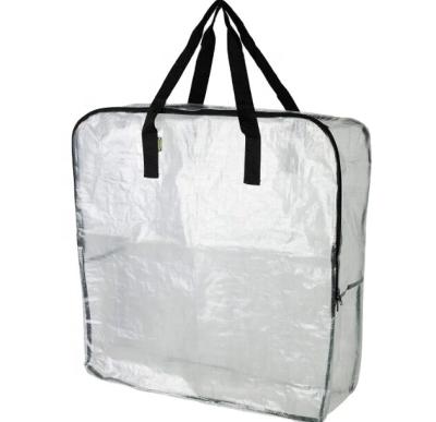 China Factory Direct-sale good quality bags transparent movable extra large handled heavy duty storage bags pp woven bag shopping packaging for sale