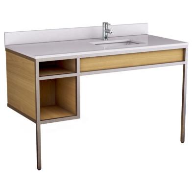 China Hilton Garden Inn Bathroom Furniture Modern 5 Star Modern Vanity Shelf For Sale for sale