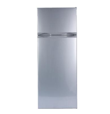 China Different Capacity Compressor 218L Capacity Solar Fridge Double Doors Top Freezer Refrigerator for sale