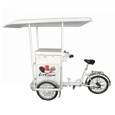 China Outdoor Ice Cream Bike Without Compressor 65 Liter Cool Box Freezer for sale