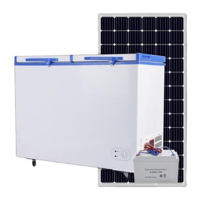 China 12V 24V Solar Freezer 9.5 268 liters cu.ft Frozen Solar Ice Cream Freezer Refrigerators for sale