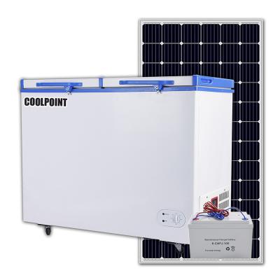 China 12V 24V Solar Freezer Portable Freezer 268 Liter Outdoor Commercial Freezer 12v 24v Solar Chest Freezer for sale