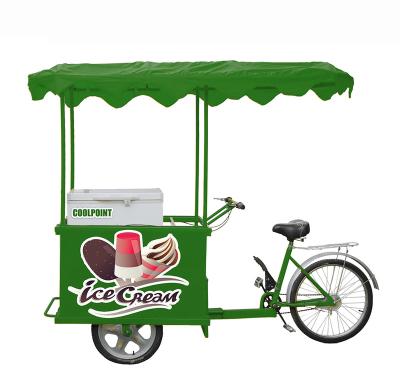 China 12V 24V solar freezer BD/Because-158 ice cream cart with cold stone 158 liters ice cream freezer solar cargo tricycles for sale