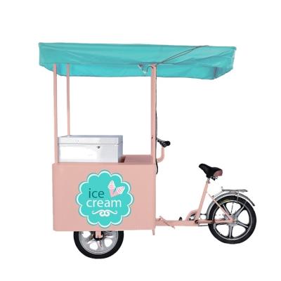 China Open 3 Wheeler 2021 Ice Cream Bike Bicycle 158L Freezer Economical Ice Cream Tricycle Because/BD158 for sale