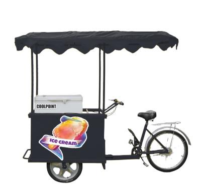 China BD/Because-158 solar ice cream cart with cold stone 158 liters solar cargo ice cream freezer commcral tricycles for sale