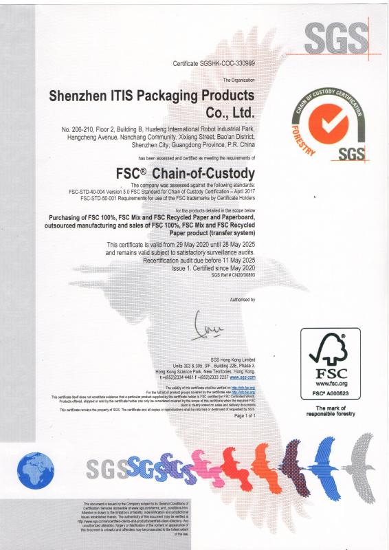 FSC - Shenzhen ITIS Packaging Products Co., Ltd.