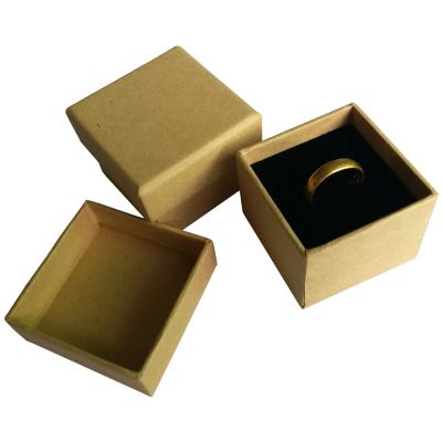 China Recyclable Brown Kraft Paper Designs Custom Jewelry Packaging Paper Box for sale