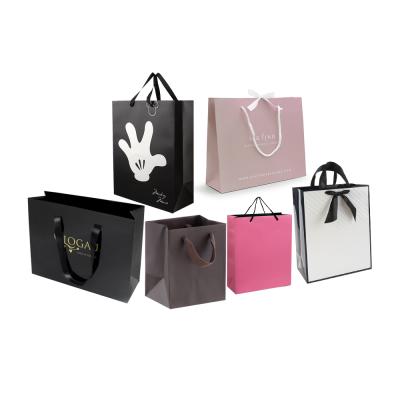 China Recyclable Custom Packaging Shopping Your Own Paper Bags With Logos for sale